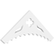 Ekena Millwork Pitch Wellington Architectural Grade PVC Gable Pediment, 36"W x 13 1/2"H x 1"P (9/12) GPP036X014X100WEL - alternate 1